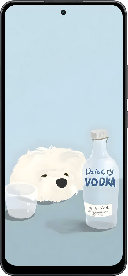 Силиконовый чехол Пес водка для Oppo Reno13 F 5G / Reno13 F 4G - 6368u-3955 изображение 