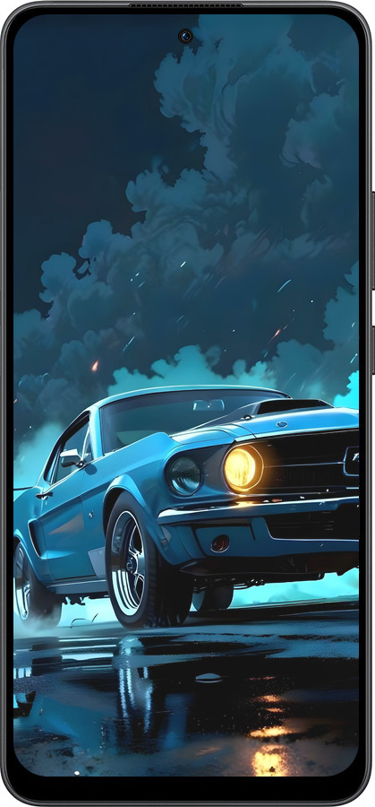 Силиконовый чехол Форд мустанг для Oppo Reno13 F 5G / Reno13 F 4G - 6374u-3955 изображение 