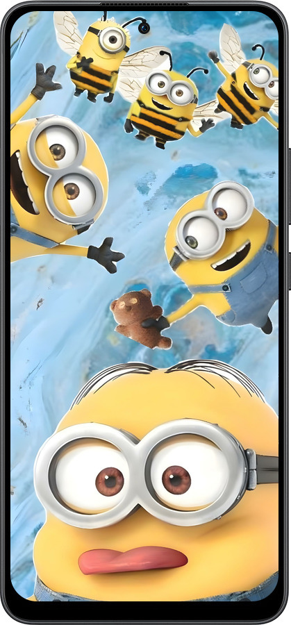 Силиконовый чехол Миньоны для Oppo Reno13 F 5G / Reno13 F 4G - 6386u-3955 изображение 