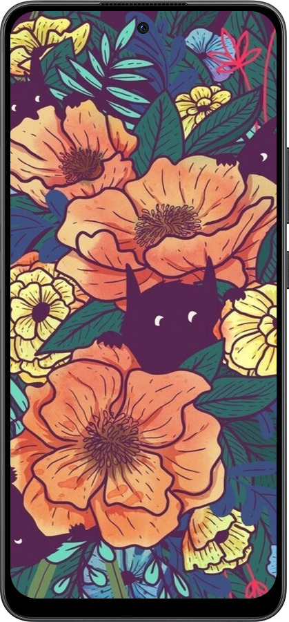 Силіконовий чехол Із зображенням польових квітів для Oppo Reno13 F 5G / Reno13 F 4G - 6419u-3955 изображение 