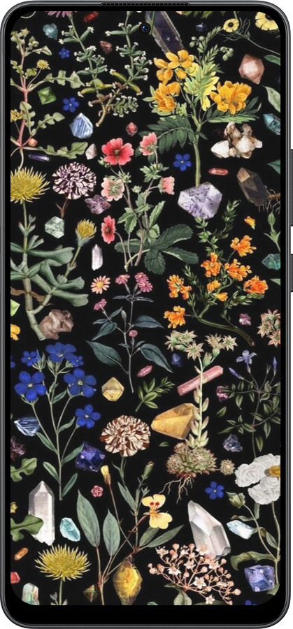 Силіконовий чехол З квітами для Oppo Reno13 F 5G / Reno13 F 4G - 6422u-3955 изображение 