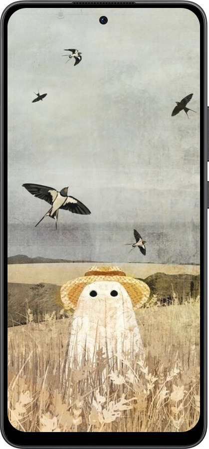 Силиконовый чехол Призрак в поле для Oppo Reno13 F 5G / Reno13 F 4G - 6427u-3955 изображение 