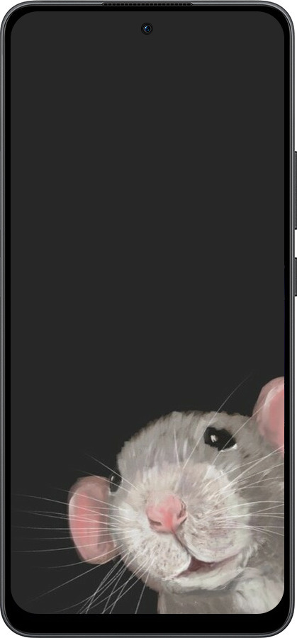 Силиконовый чехол The Peeking Rat для Oppo Reno13 F 5G / Reno13 F 4G - 6442u-3955 изображение 