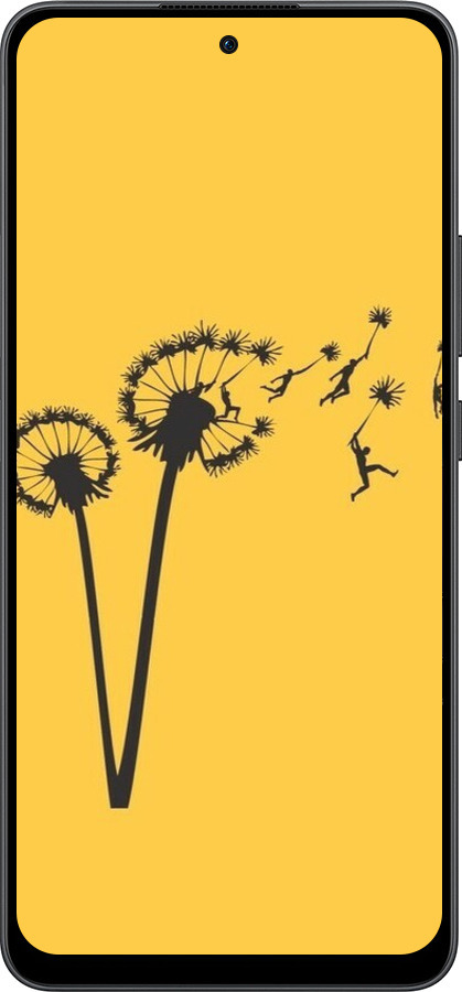 Силиконовый чехол Минимализм одуванчики для Oppo Reno13 F 5G / Reno13 F 4G - 6449u-3955 изображение 