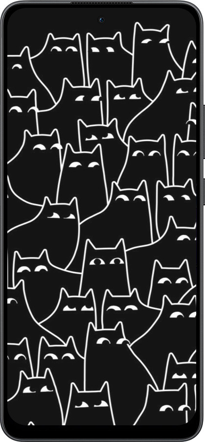 Силіконовий чехол Із зображенням кішок для Oppo Reno13 F 5G / Reno13 F 4G - 6470u-3955 изображение 