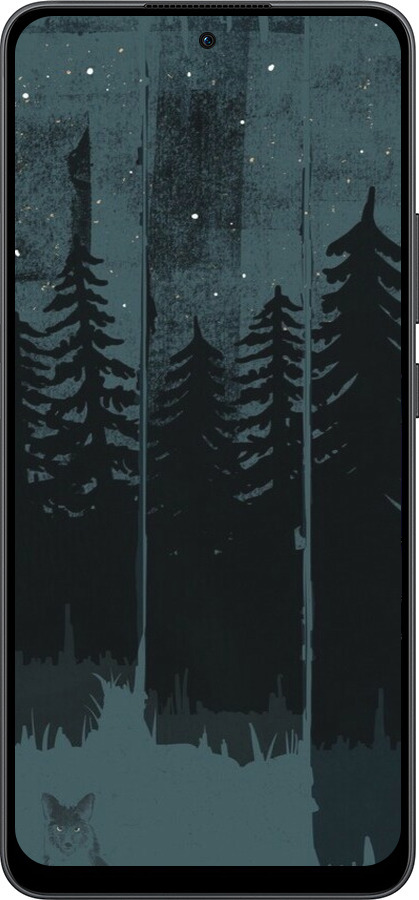 Силиконовый чехол Лиса и ночной лес для Oppo Reno13 F 5G / Reno13 F 4G - 6481u-3955 изображение 