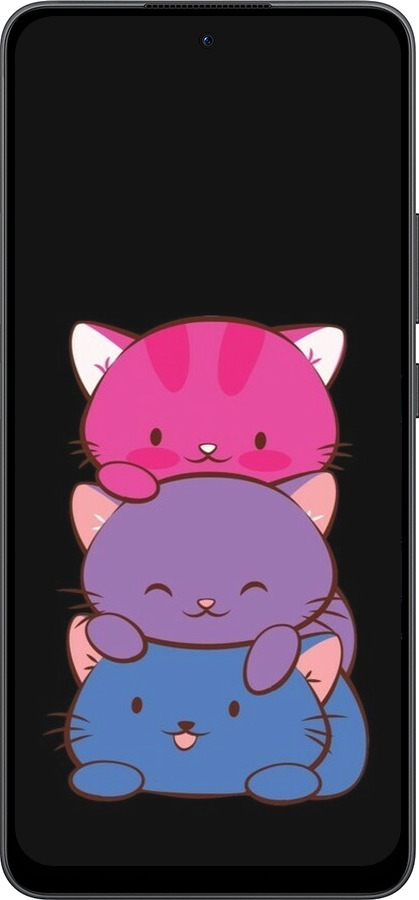 Силиконовый чехол Милые кошки для Oppo Reno13 F 5G / Reno13 F 4G - 6518u-3955 изображение 