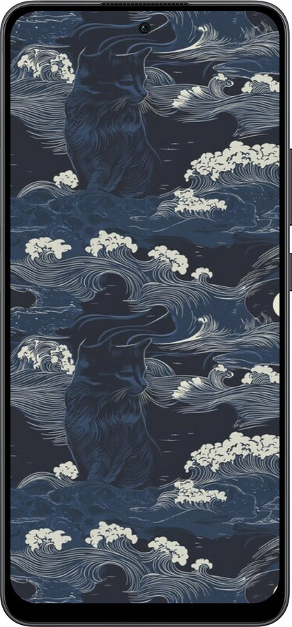 Силіконовий чехол Морська тематика у стилі арт-деко для Oppo Reno13 F 5G / Reno13 F 4G - 6520u-3955 изображение 