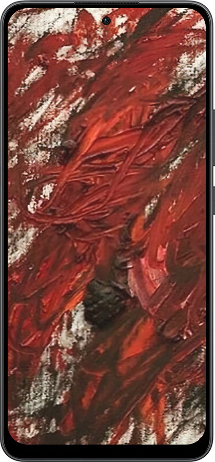 Силиконовый чехол Абстрактная композиция в красных тонах для Oppo Reno13 F 5G / Reno13 F 4G - 6541u-3955 изображение 