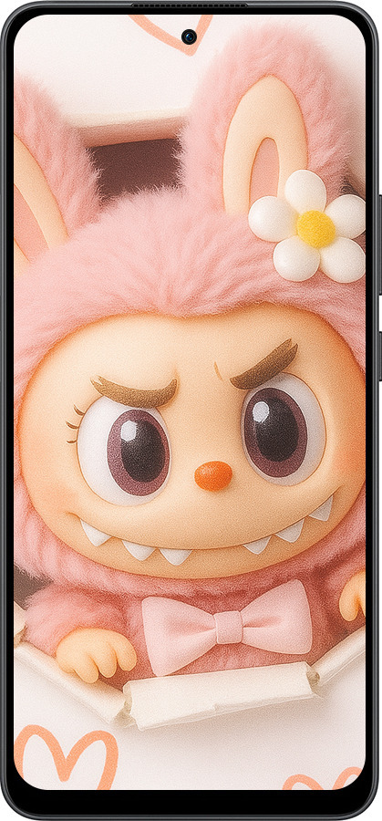 Силиконовый чехол Лабубу 2 для Oppo Reno13 F 5G / Reno13 F 4G - 6710u-3955 изображение 