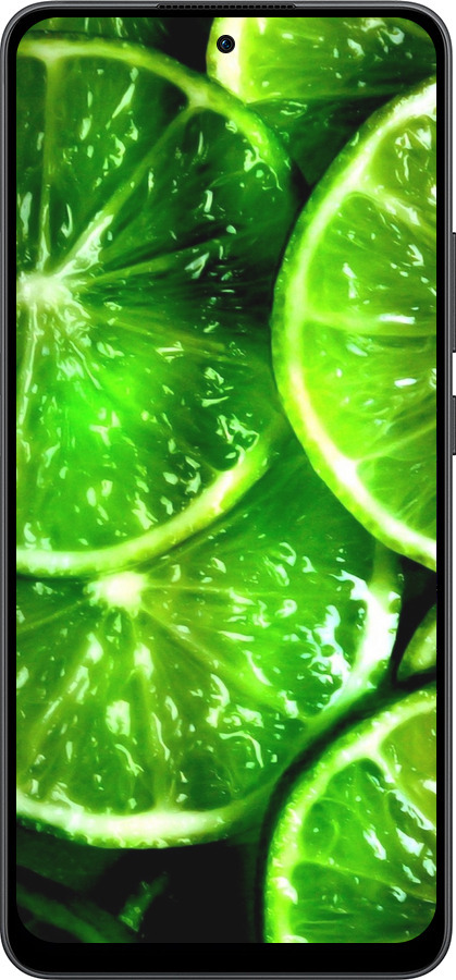 Силиконовый чехол Зелёные дольки лимона для Oppo Reno13 F 5G / Reno13 F 4G - 852u-3955 изображение 