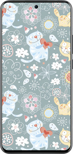 Силиконовый чехол Котята v3 для Oppo Reno13 Pro - 1223u-3943 изображение 