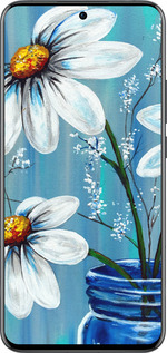Силиконовый чехол Красивые арт-ромашки для Oppo Reno13 Pro - 4031u-3943 изображение 