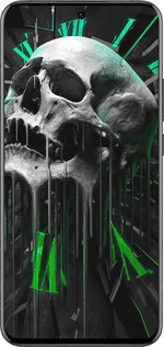 Силиконовый чехол Череп-часы для Oppo Reno13 Pro - 4100u-3943 изображение 