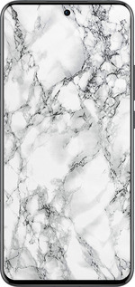 Силиконовый чехол Мрамор белый для Oppo Reno13 Pro - 4480u-3943 изображение 