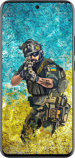 Силиконовый чехол Воин ЗСУ для Oppo Reno13 Pro - 5311u-3943 изображение 