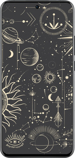 Силиконовый чехол Фаза луны для Oppo Reno13 Pro - 5605u-3943 изображение 