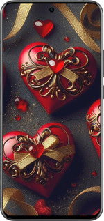 Силіконовий чехол Сердечки v4 для Oppo Reno13 Pro - 5834u-3943 изображение 