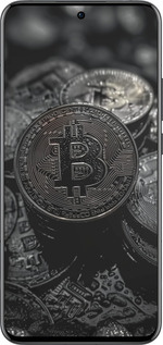 Силіконовий чехол Black Bitcoin для Oppo Reno13 Pro - 6090u-3943 изображение 