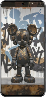 Силиконовый чехол Bronze kaws v2 для Oppo Reno13 Pro - 6098u-3943 изображение 