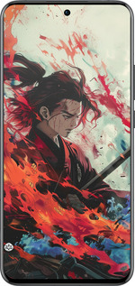 Силиконовый чехол Битва стихий для Oppo Reno13 Pro - 6110u-3943 изображение 