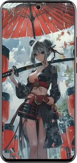 Силіконовий чехол Гейша-воїн для Oppo Reno13 Pro - 6124u-3943 изображение 