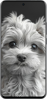 Силиконовый чехол Мальтипу на чорном фоне для Oppo Reno13 Pro - 6156u-3943 изображение 