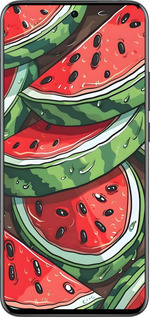 Силіконовий чехол Кавун для Oppo Reno13 Pro - 6315u-3943 изображение 