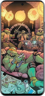 Силиконовый чехол Черепашки нинзя для Oppo Reno13 Pro - 6346u-3943 изображение 