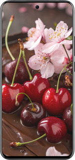 Силиконовый чехол Вишня в шоколаде для Oppo Reno13 Pro - 6698u-3943 изображение 