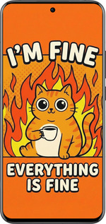 Силиконовый чехол Funny Cat для Oppo Reno13 Pro - 6786u-3943 изображение 