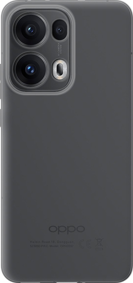 Силиконовый чехол Прозрачный для Oppo Reno13 Pro - 5636u-3943 изображение 