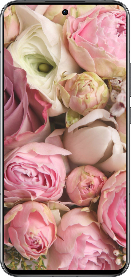 Силиконовый чехол Розы v2 для Oppo Reno13 Pro - 2320u-3943 изображение 