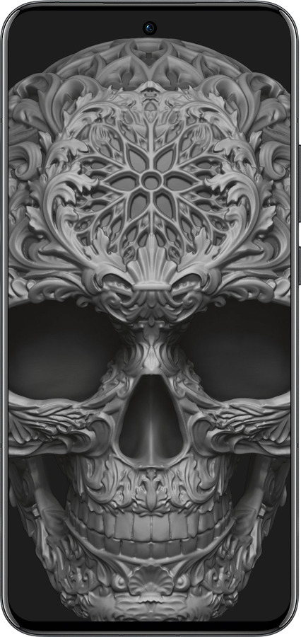 Силиконовый чехол skull-ornament для Oppo Reno13 Pro - 4101u-3943 изображение 