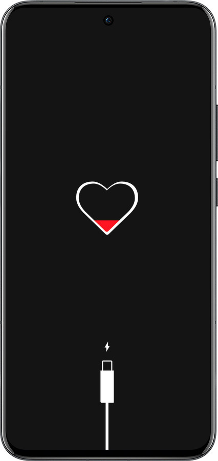 Силиконовый чехол Подзарядка сердца для Oppo Reno13 Pro - 4274u-3943 изображение 