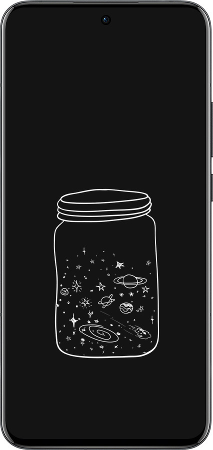 Силиконовый чехол Космос в банке для Oppo Reno13 Pro - 4297u-3943 изображение 