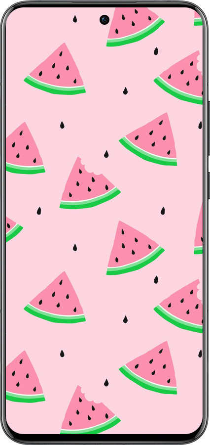 Силиконовый чехол Розовый арбуз для Oppo Reno13 Pro - 4314u-3943 изображение 