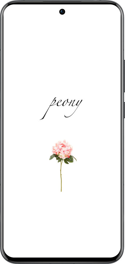 Силиконовый чехол Пион для Oppo Reno13 Pro - 4366u-3943 изображение 