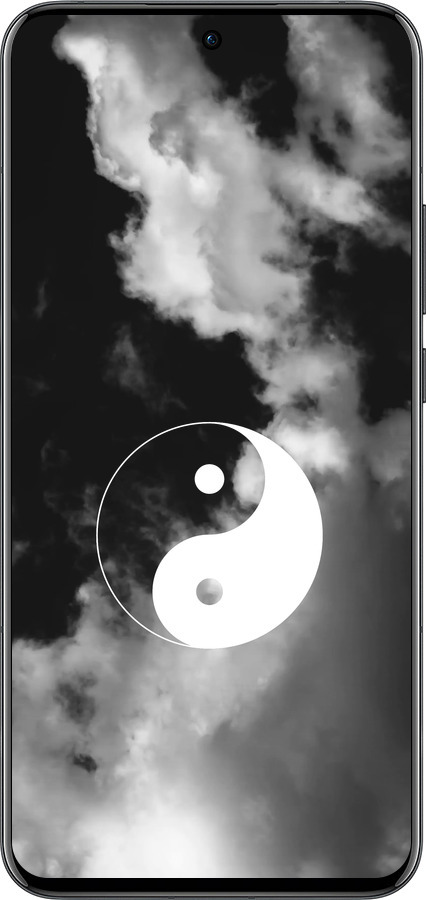 Силіконовий чехол Інь і янь для Oppo Reno13 Pro - 4389u-3943 изображение 