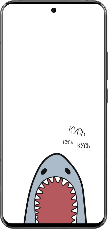 Силиконовый чехол Акула для Oppo Reno13 Pro - 4870u-3943 изображение 