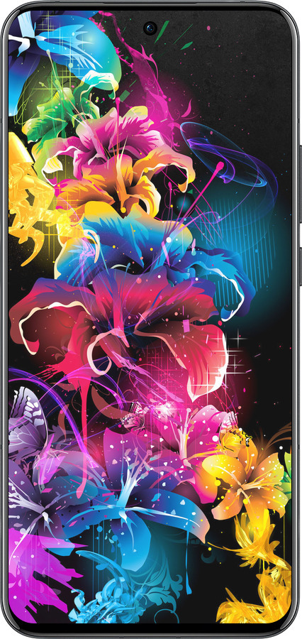 Силіконовий чехол Абстрактні квіти для Oppo Reno13 Pro - 511u-3943 изображение 