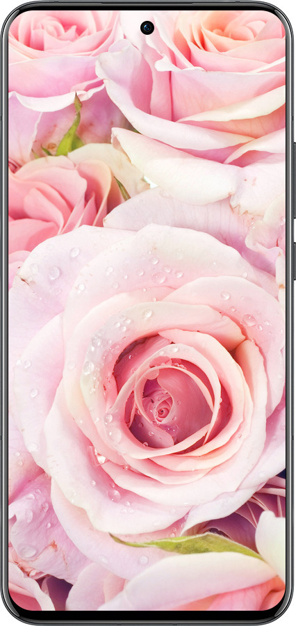 Силиконовый чехол Розы для Oppo Reno13 Pro - 525u-3943 изображение 