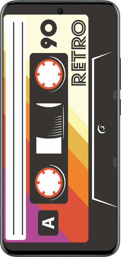 Силиконовый чехол Кассета с90 v4 для Oppo Reno13 Pro - 5532u-3943 изображение 