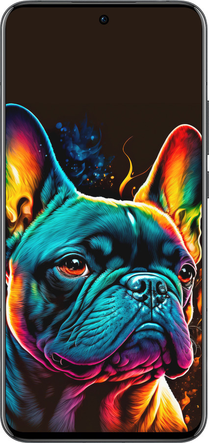 Силиконовый чехол Яркий бульдог для Oppo Reno13 Pro - 5547u-3943 изображение 