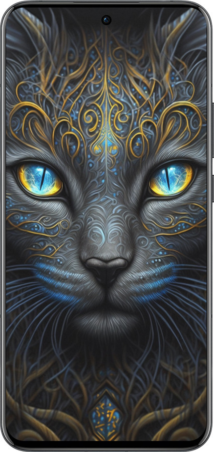 Силіконовий чехол Кішка для Oppo Reno13 Pro - 5548u-3943 изображение 