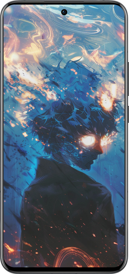 Силіконовий чехол Сатору Годжо для Oppo Reno13 Pro - 6129u-3943 изображение 