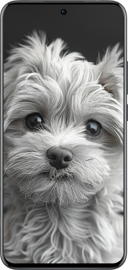 Силиконовый чехол Мальтипу на чорном фоне для Oppo Reno13 Pro - 6156u-3943 изображение 