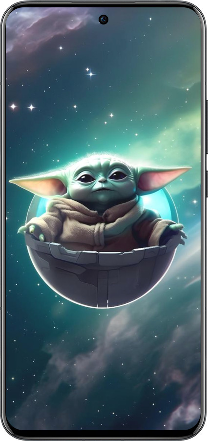 Силиконовый чехол Малышь йода для Oppo Reno13 Pro - 6294u-3943 изображение 