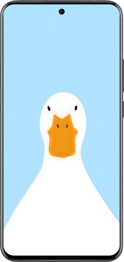 Силиконовый чехол Гусь для Oppo Reno13 Pro - 6350u-3943 изображение 