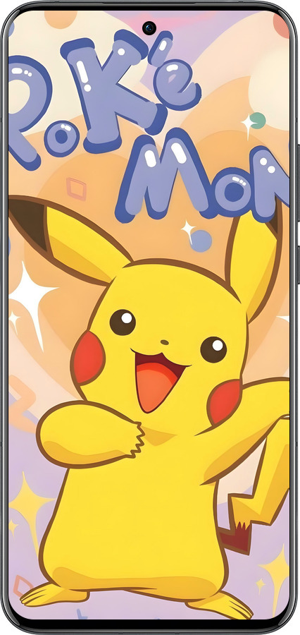 Силиконовый чехол Пикачу для Oppo Reno13 Pro - 6383u-3943 изображение 